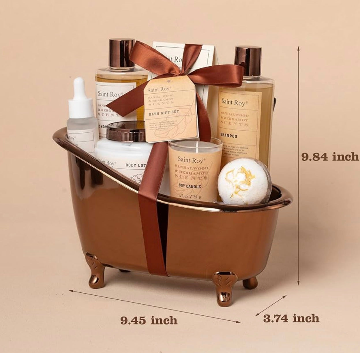 Luxury Cedar & Bergamot Home Spa Gift Set
