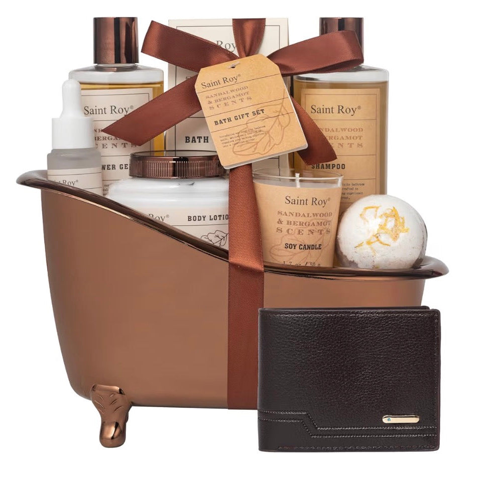 Luxury Cedar & Bergamot Home Spa Gift Set