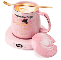 Soft Life Luxury Marble Mug with Mug Warmer