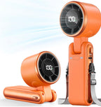 Portable Handheld Turbo Fan 5 Speed Rechargeable Mini Fan