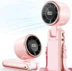Portable Handheld Turbo Fan 5 Speed Rechargeable Mini Fan