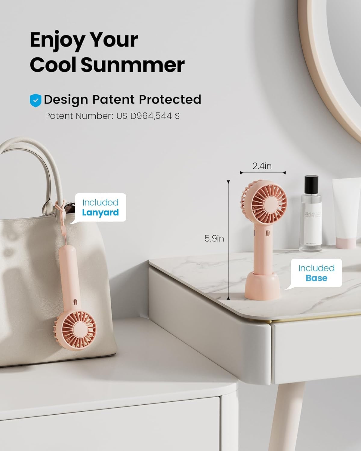Luxy Lace Drying Mini Fan for Wig Installs