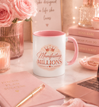 Manifesting Millions Luxury Affirmation Mug