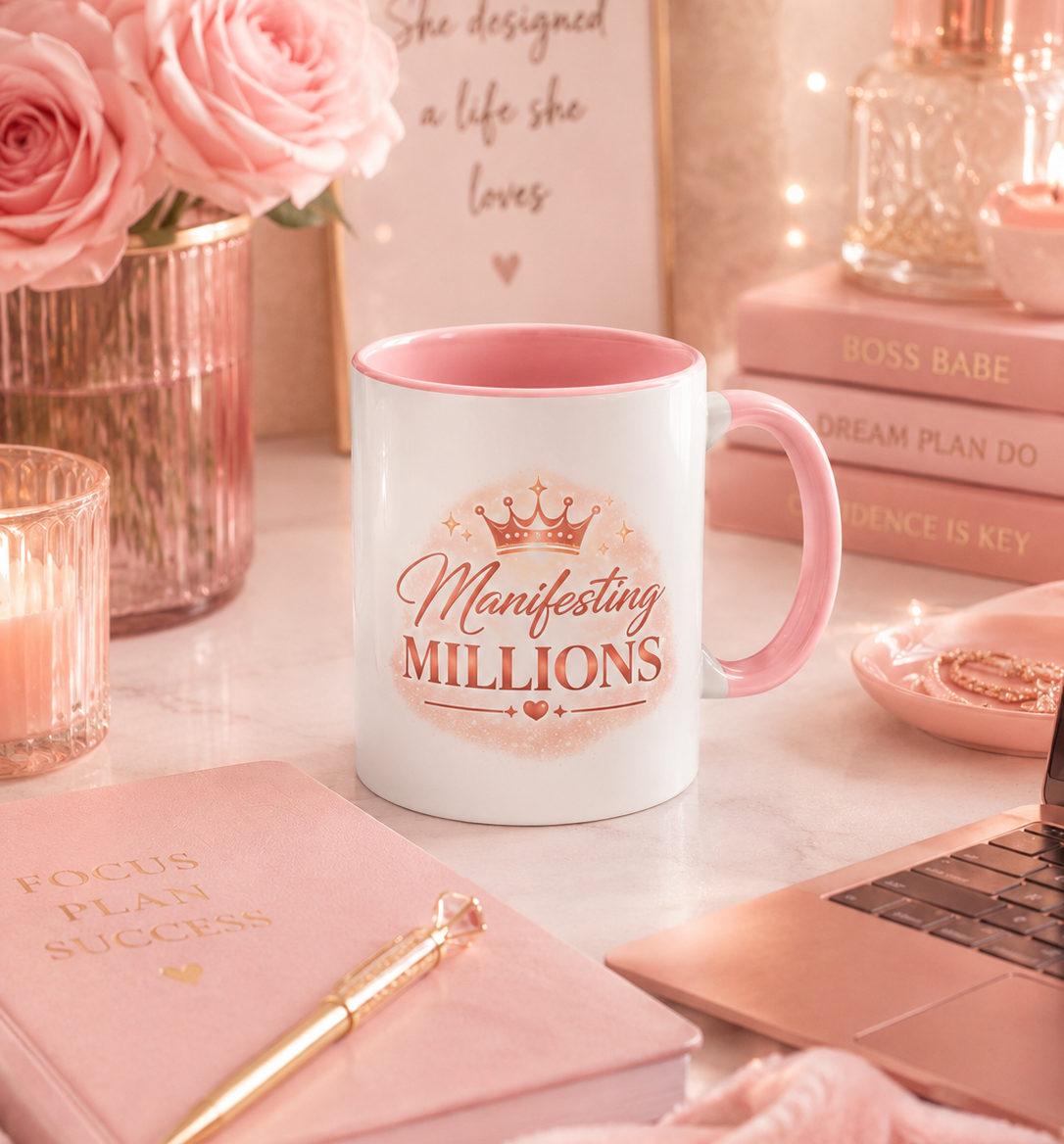 Manifesting Millions Luxury Affirmation Mug