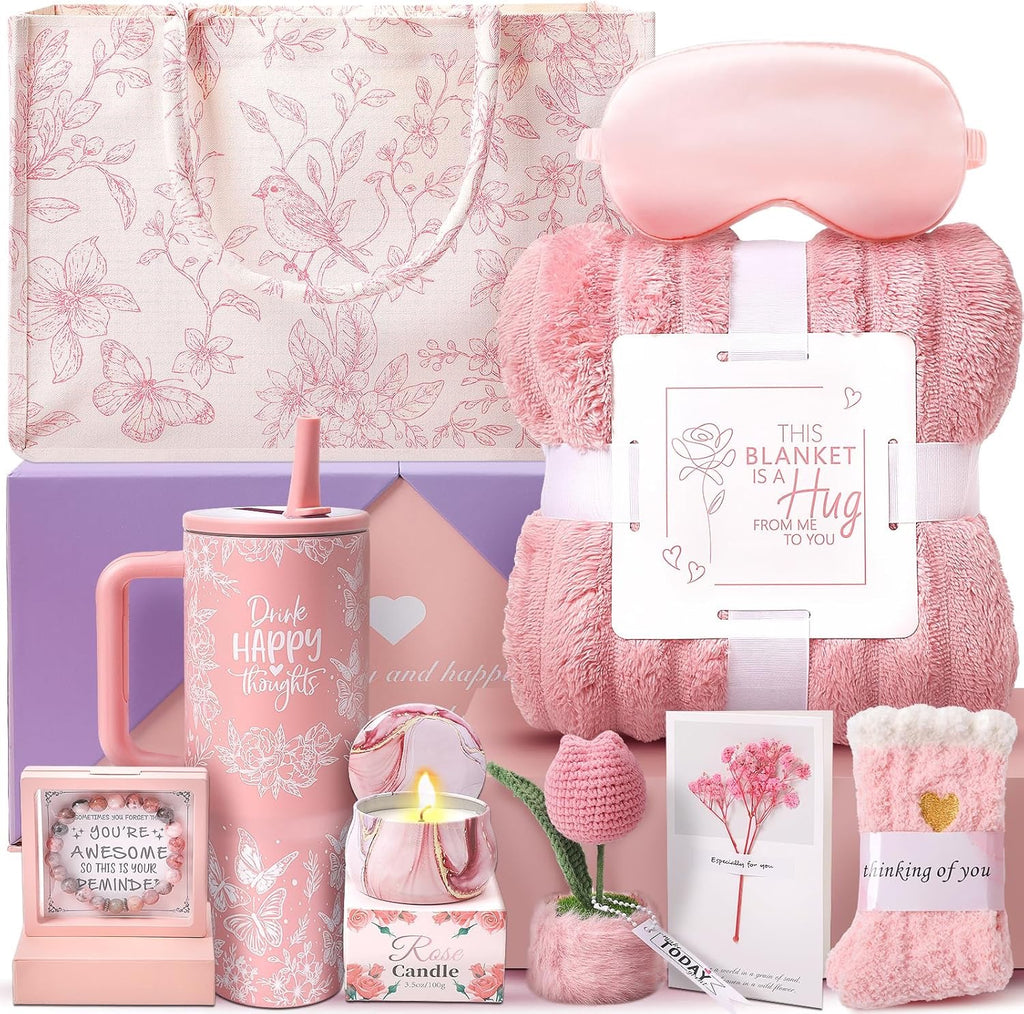 Birthday Gifts for Women - Relaxing Self-Care Gift Basket Set