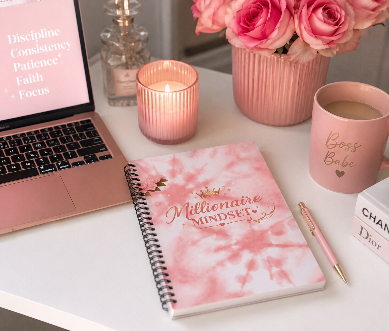 Millionaire Mindset Spiral Notebook