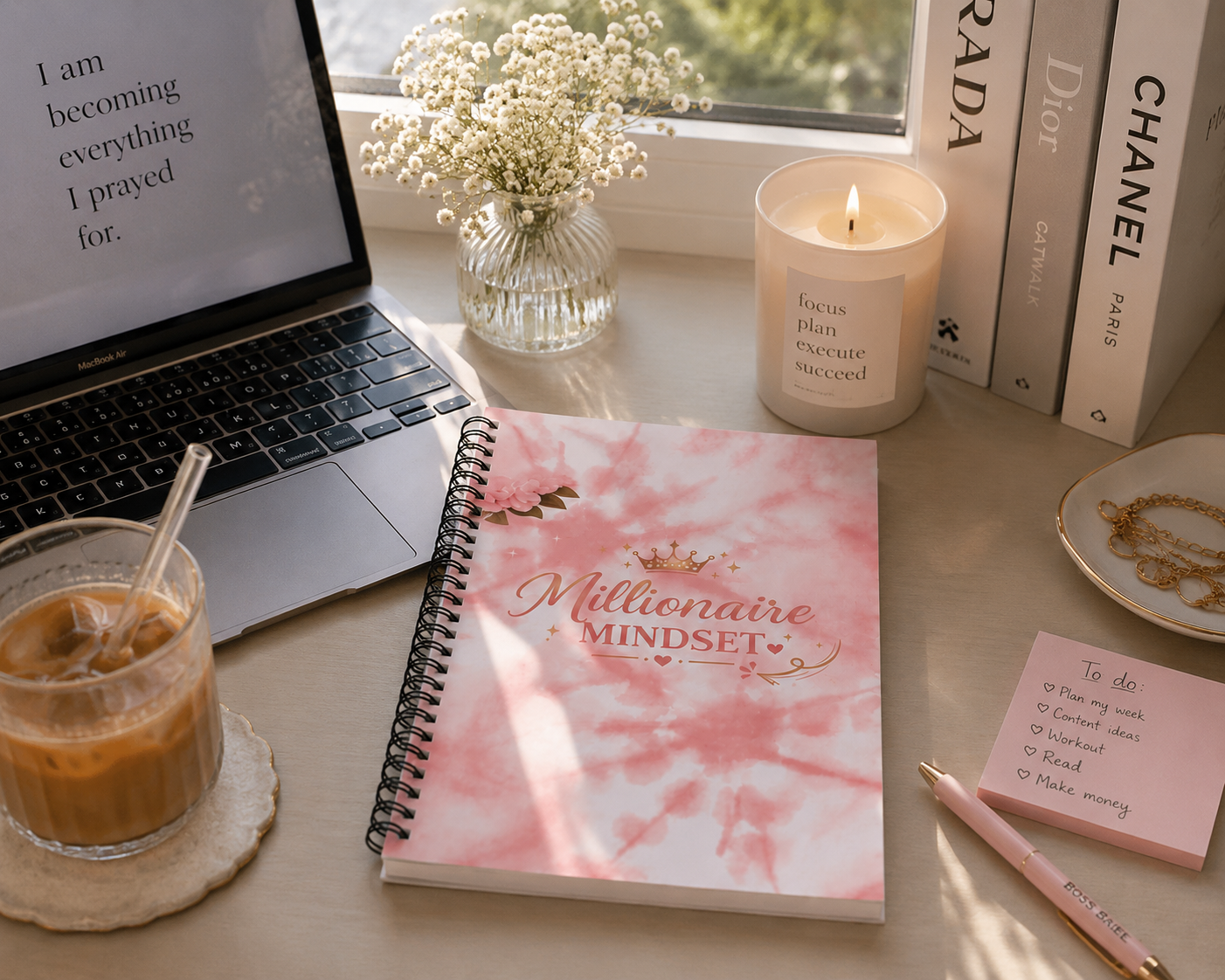 Millionaire Mindset Spiral Notebook