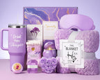 Luxury Self-Care Spa Gift Basket with Blanket & Tumbler