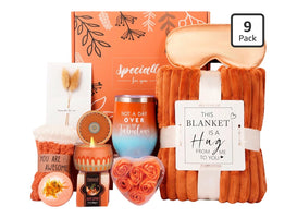 Cozy Fall Spa Gift Basket for Women | Self-Care Relaxation Set